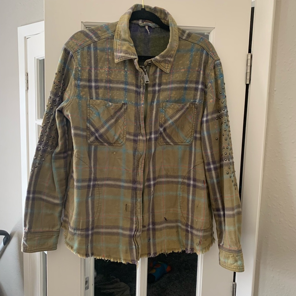 Free People Studded Shacket XS